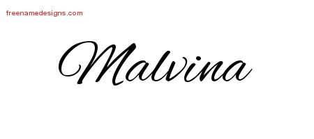 Cursive Name Tattoo Designs Malvina Download Free