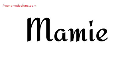 Calligraphic Stylish Name Tattoo Designs Mamie Download Free