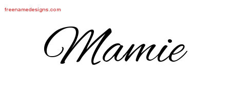 Cursive Name Tattoo Designs Mamie Download Free