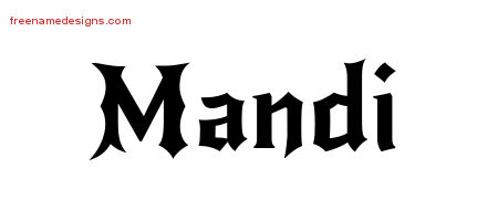 Gothic Name Tattoo Designs Mandi Free Graphic