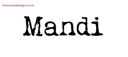 Vintage Writer Name Tattoo Designs Mandi Free Lettering