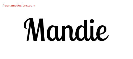 Handwritten Name Tattoo Designs Mandie Free Download