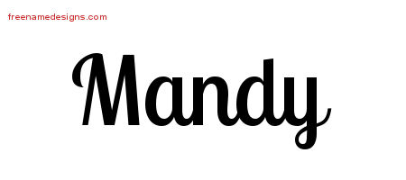 Handwritten Name Tattoo Designs Mandy Free Download