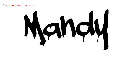 Graffiti Name Tattoo Designs Mandy Free Lettering