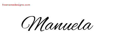Cursive Name Tattoo Designs Manuela Download Free