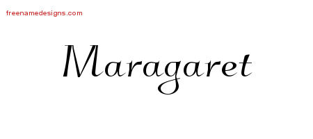 Elegant Name Tattoo Designs Maragaret Free Graphic
