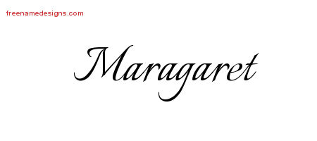 Calligraphic Name Tattoo Designs Maragaret Download Free