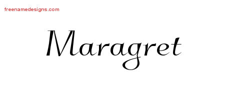Elegant Name Tattoo Designs Maragret Free Graphic