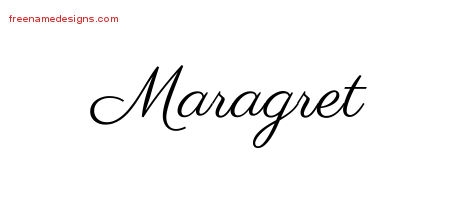 Classic Name Tattoo Designs Maragret Graphic Download