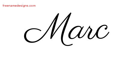 Classic Name Tattoo Designs Marc Printable