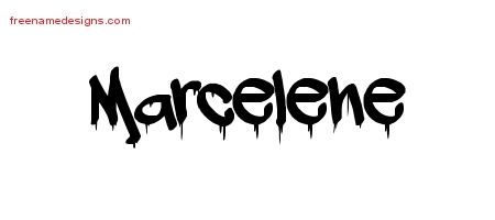 Graffiti Name Tattoo Designs Marcelene Free Lettering