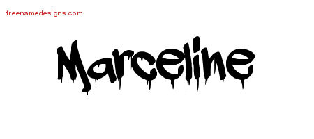 Graffiti Name Tattoo Designs Marceline Free Lettering