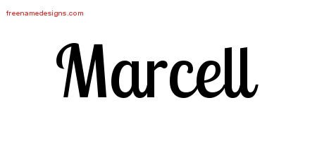 Handwritten Name Tattoo Designs Marcell Free Download