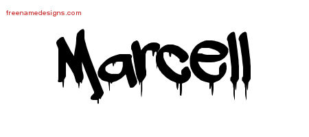 Graffiti Name Tattoo Designs Marcell Free Lettering