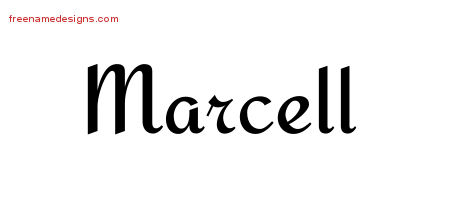 Calligraphic Stylish Name Tattoo Designs Marcell Download Free