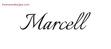Calligraphic Name Tattoo Designs Marcell Download Free