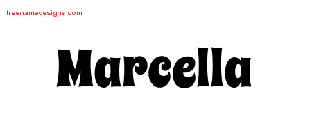 Groovy Name Tattoo Designs Marcella Free Lettering
