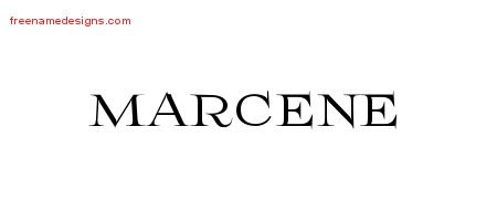 Flourishes Name Tattoo Designs Marcene Printable