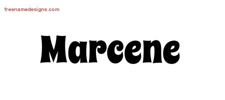 Groovy Name Tattoo Designs Marcene Free Lettering