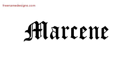 Blackletter Name Tattoo Designs Marcene Graphic Download