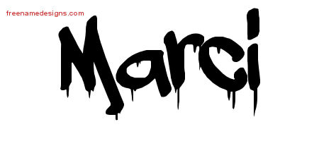 Graffiti Name Tattoo Designs Marci Free Lettering