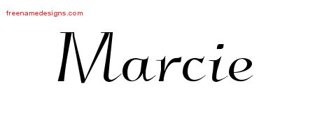Elegant Name Tattoo Designs Marcie Free Graphic