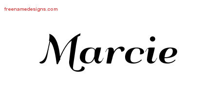 Art Deco Name Tattoo Designs Marcie Printable