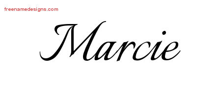 Calligraphic Name Tattoo Designs Marcie Download Free