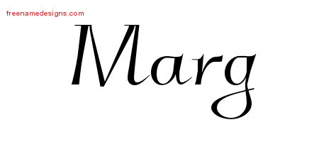 Elegant Name Tattoo Designs Marg Free Graphic