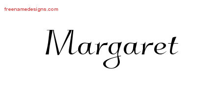 Elegant Name Tattoo Designs Margaret Free Graphic