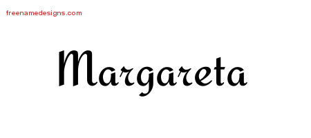 Calligraphic Stylish Name Tattoo Designs Margareta Download Free