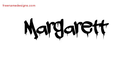 Graffiti Name Tattoo Designs Margarett Free Lettering