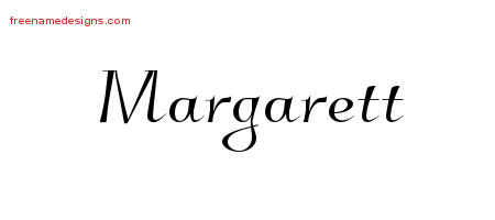 Elegant Name Tattoo Designs Margarett Free Graphic