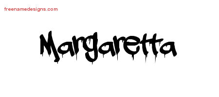 Graffiti Name Tattoo Designs Margaretta Free Lettering