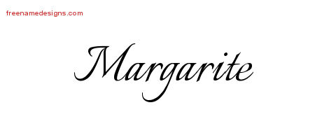Calligraphic Name Tattoo Designs Margarite Download Free