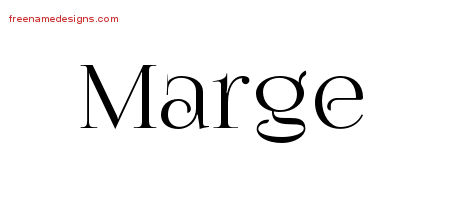 Vintage Name Tattoo Designs Marge Free Download