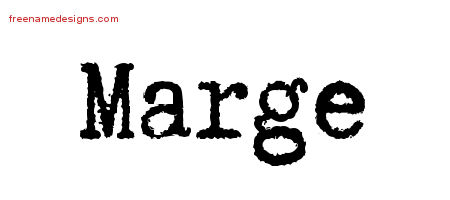 Typewriter Name Tattoo Designs Marge Free Download