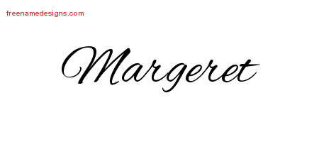 Cursive Name Tattoo Designs Margeret Download Free