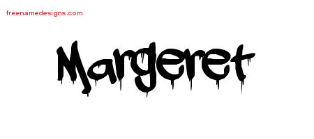 Graffiti Name Tattoo Designs Margeret Free Lettering