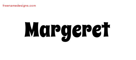 Groovy Name Tattoo Designs Margeret Free Lettering