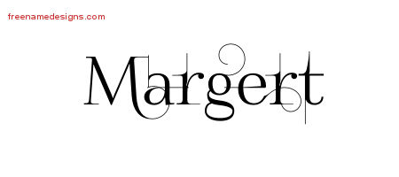 Decorated Name Tattoo Designs Margert Free