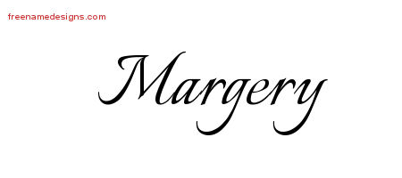 Calligraphic Name Tattoo Designs Margery Download Free