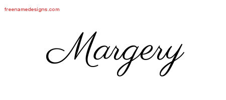 Classic Name Tattoo Designs Margery Graphic Download