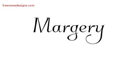 Elegant Name Tattoo Designs Margery Free Graphic