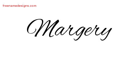 Cursive Name Tattoo Designs Margery Download Free