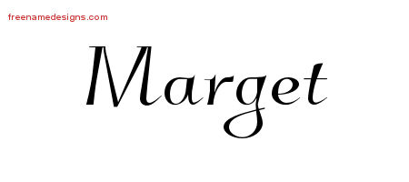 Elegant Name Tattoo Designs Marget Free Graphic