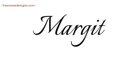 Calligraphic Name Tattoo Designs Margit Download Free