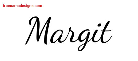 Lively Script Name Tattoo Designs Margit Free Printout