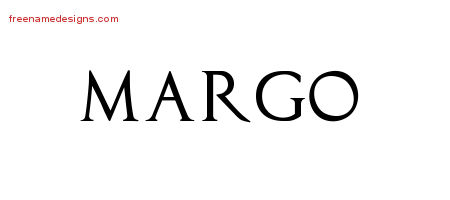 Regal Victorian Name Tattoo Designs Margo Graphic Download