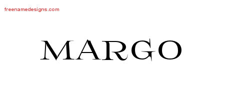 Flourishes Name Tattoo Designs Margo Printable